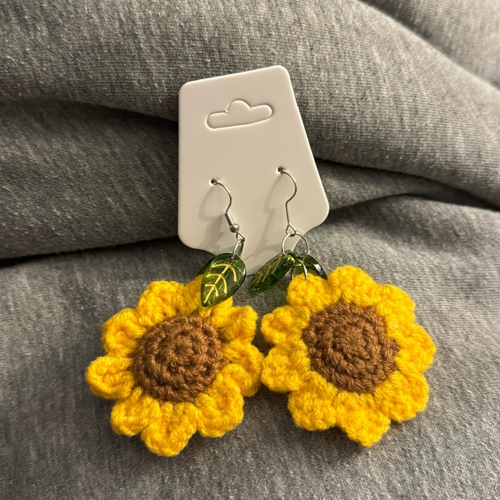 SUNFLOWERS cute earrings kawaii food animal - bundle for discount​